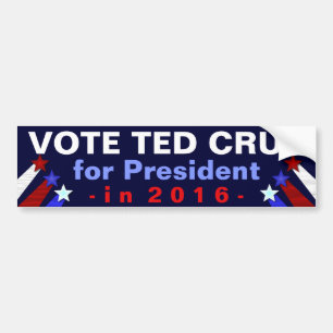 Republikan 2016 för Ted Cruz presidentval Bildekal