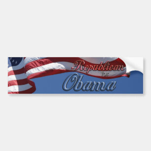 Republikan för Obama Bildekal