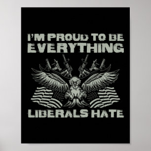 Republikan Jag Är Stolt Över Att Vara Allt Liberal Poster