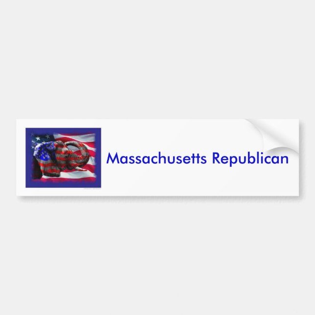 republikan Massachusetts republikan Bildekal (Framsidan)