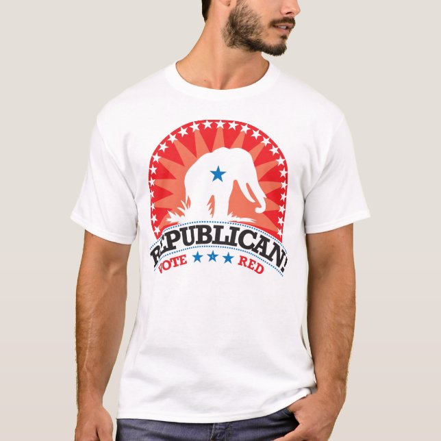 Republikan! Rösta rött! Tee Shirt (Framsida)