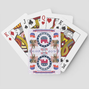 Republikan som leker kort casinokort