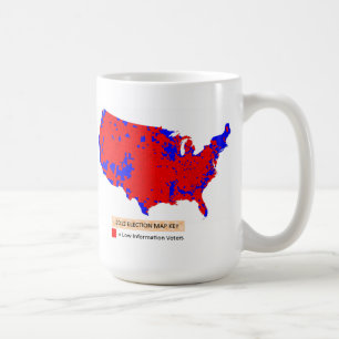 Republikaner är låga informationsväljare kaffemugg