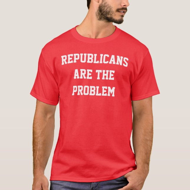 Republikaner är problemet t-shirt (Framsida)