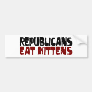 Republikaner äter kattungar bildekal