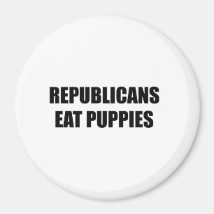 Republikaner äter valpar magnet