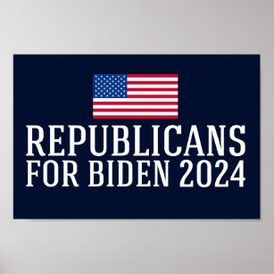 Republikaner för Biden 2024 Poster