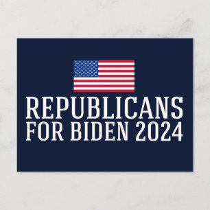 Republikaner för Biden 2024 Vykort