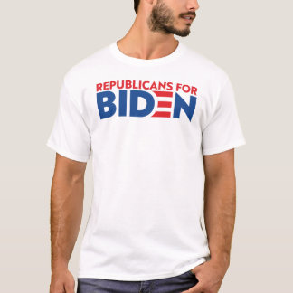 Republikaner för Biden Unisex White T-Shirt