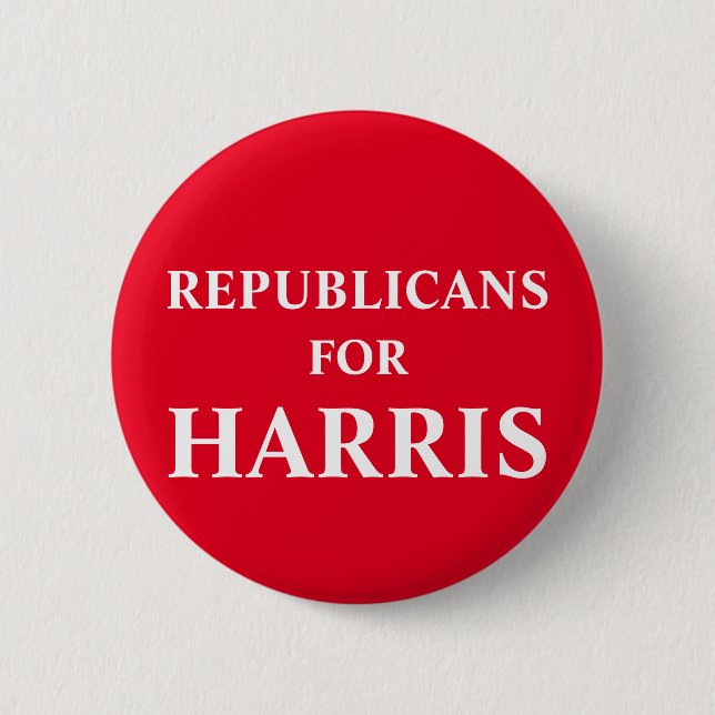 Republikaner För Harris Knapp (Framsida)