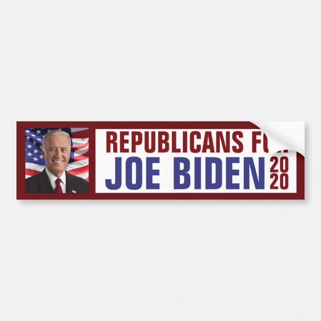 Republikaner för Joe Biden US President Photo 2020 Bildekal (Framsidan)