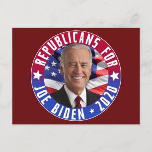 Republikaner för Joe Biden US President Photo 2020 Vykort