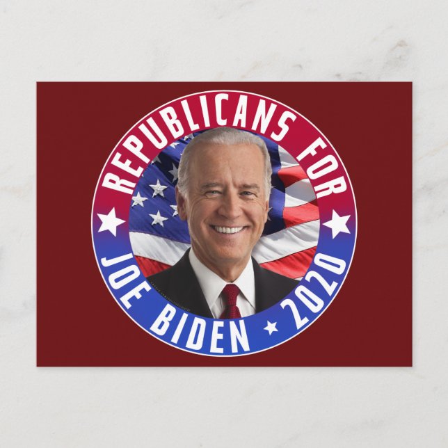 Republikaner för Joe Biden US President Photo 2020 Vykort (Framsida)