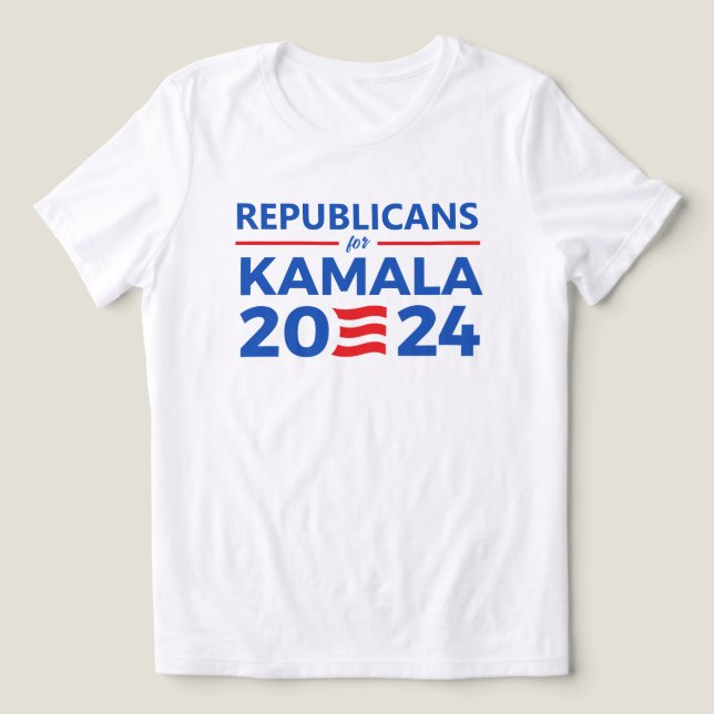Republikaner för Kamala 2024 T Shirt (Design Framsida)