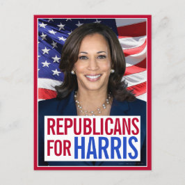 Republikaner för Kamala Harris som president Foto  Vykort