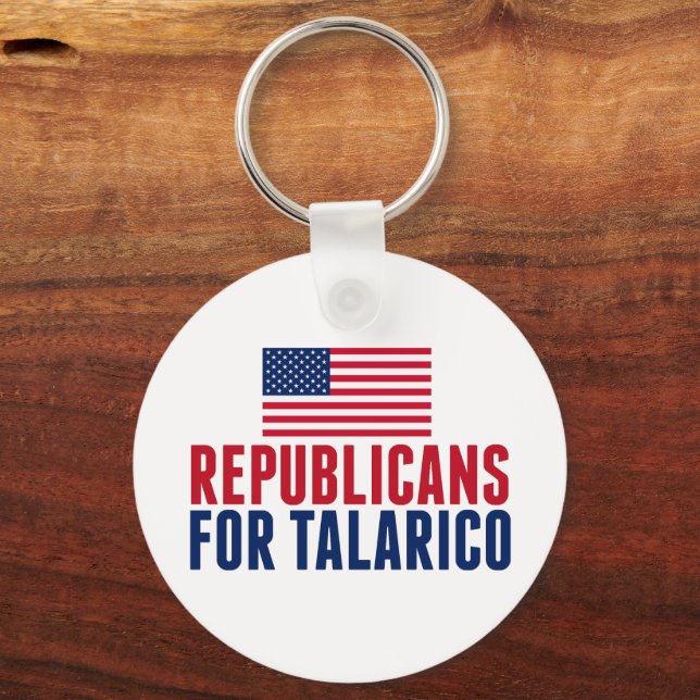 Republikaner för Talarico 2026 års val Nyckelring (Framsida)