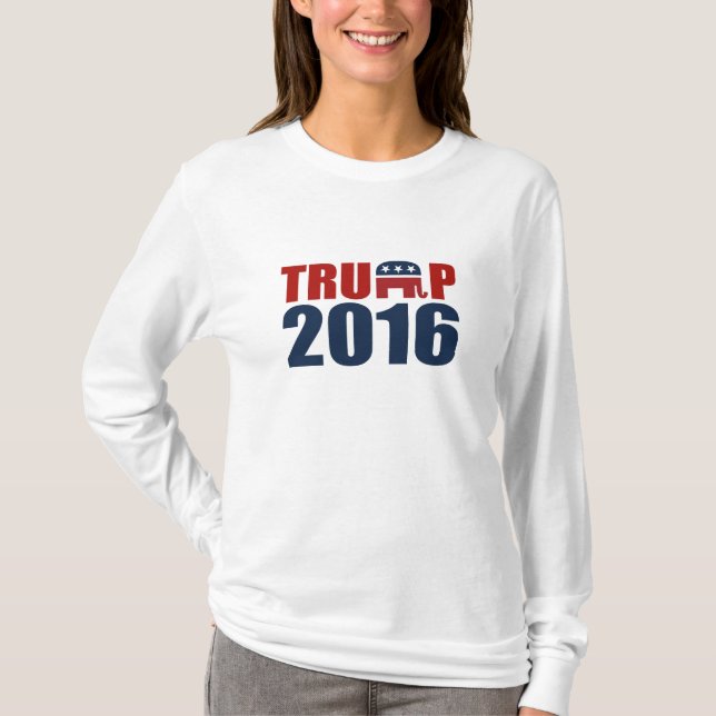 REPUBLIKANER FÖR TRUMF 2016 TEE SHIRT (Framsida)
