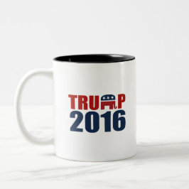 REPUBLIKANER FÖR TRUMF 2016 Två-Tonad MUGG