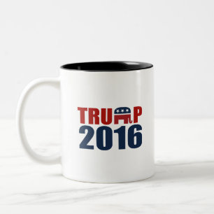 REPUBLIKANER FÖR TRUMF 2016 Två-Tonad MUGG
