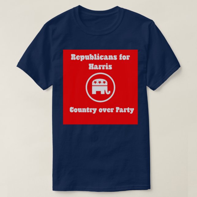 Republikaner i Land över Party T Shirt (Design framsida)