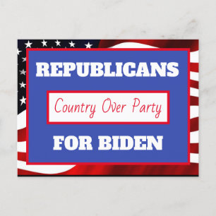 Republikaner Joe Biden, Land över Party Vykort