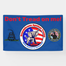 Republikaner mot trumpbanderoll 3'x5'