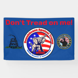 Republikaner mot trumpbanderoll 3'x5'