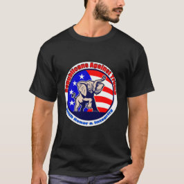 Republikaner mot trumpfartyg t shirt