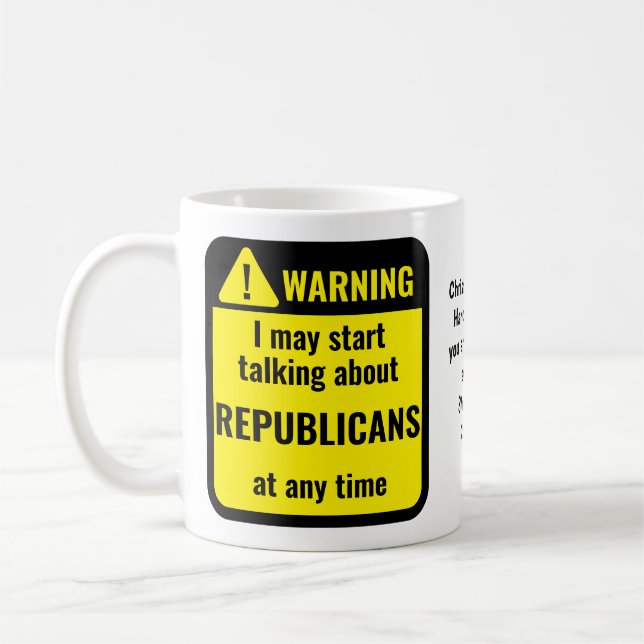 Republikaner Rolig Personlig Kaffemugg (Vänster)