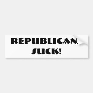 Republikaner suger! bildekal