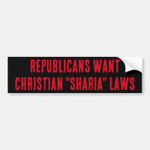 REPUBLIKANER VILL HA KRISTNA "SHARIA-LAGAR"