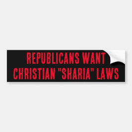 REPUBLIKANER VILL HA KRISTNA "SHARIA-LAGAR" BILDEKAL