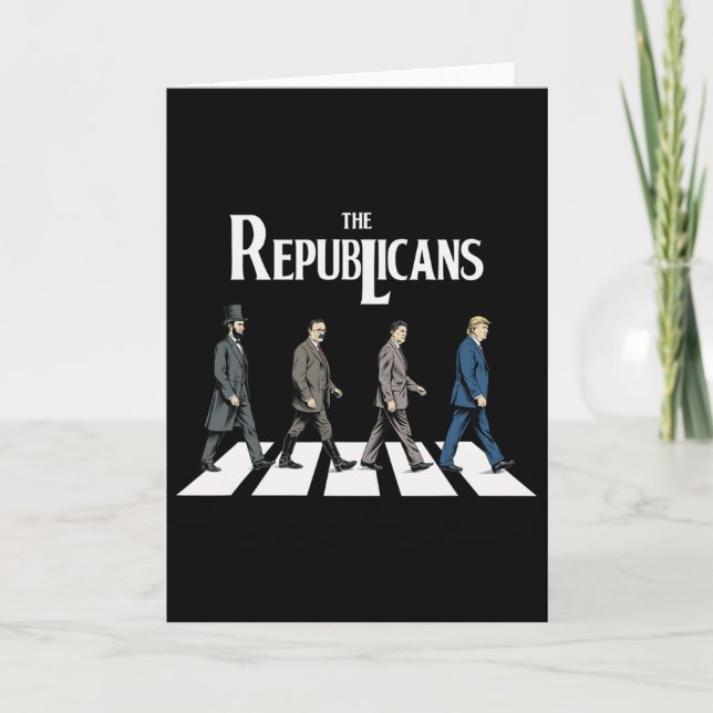 Republikanerna Trump Reagan Roosevelt Lincoln Pre Kort (Framsida)