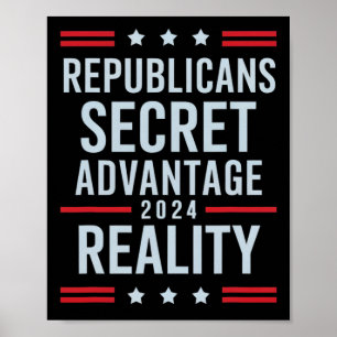 Republikanernas Hemliga Fördel Verklighet 2025 Poster