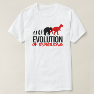 Republikanernas utveckling till dinosaurier t shirt