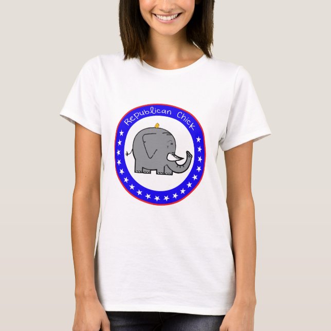 republikansk chick t shirt (Framsida)