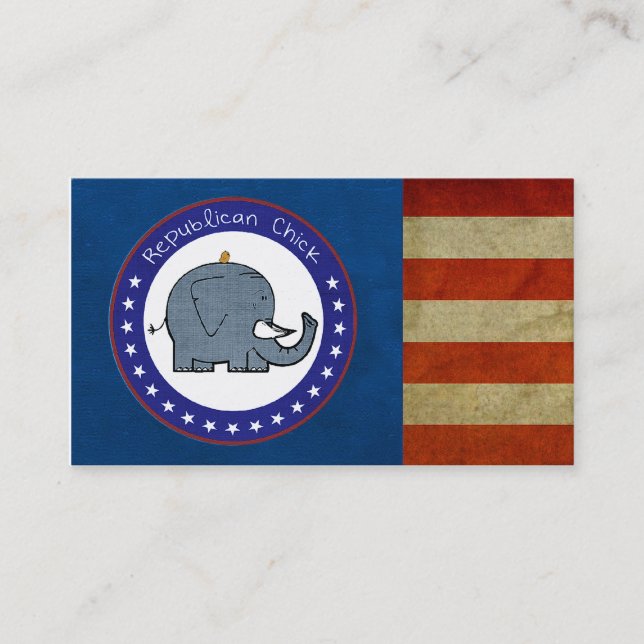 republikansk chickvisitkort visitkort (Framsida)