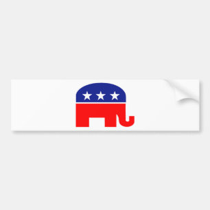 republikansk elefant bildekal