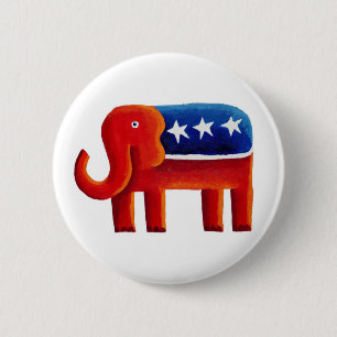 Republikansk Elefant Knapp