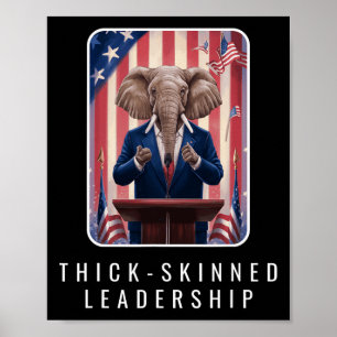 Republikansk Elefant Ledarskap Amerika Politisk G Poster