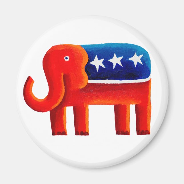 Republikansk elefant magnet (Framsidan)