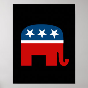 Republikansk elefant poster