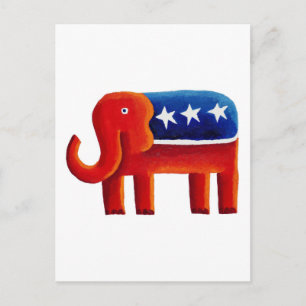 Republikansk elefant vykort