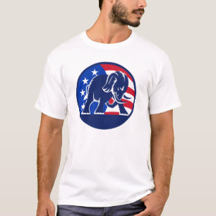 Republikansk elefantflagga tee