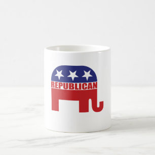 Republikansk elefantlogotyp kaffemugg