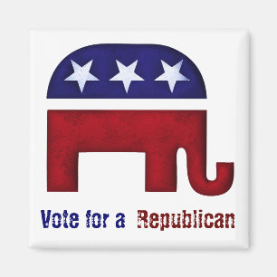 Republikansk elefantlogotyp magnet
