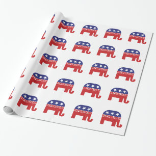 Republikansk elefantlogotyp presentpapper