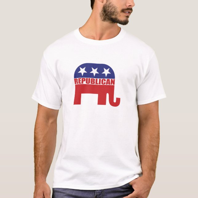 Republikansk elefantlogotyp t-shirt (Framsida)
