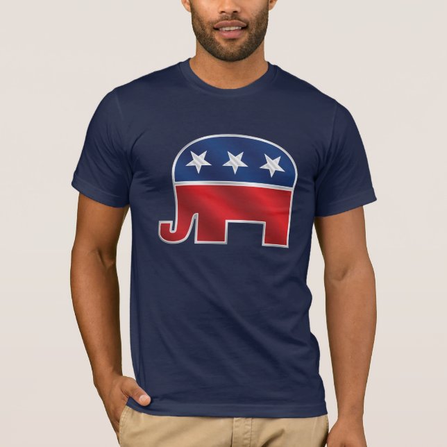 Republikansk elefantmörkT-tröja T Shirt (Framsida)