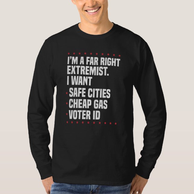 republikansk höger parodi pro American anti libe T Shirt (Framsida)